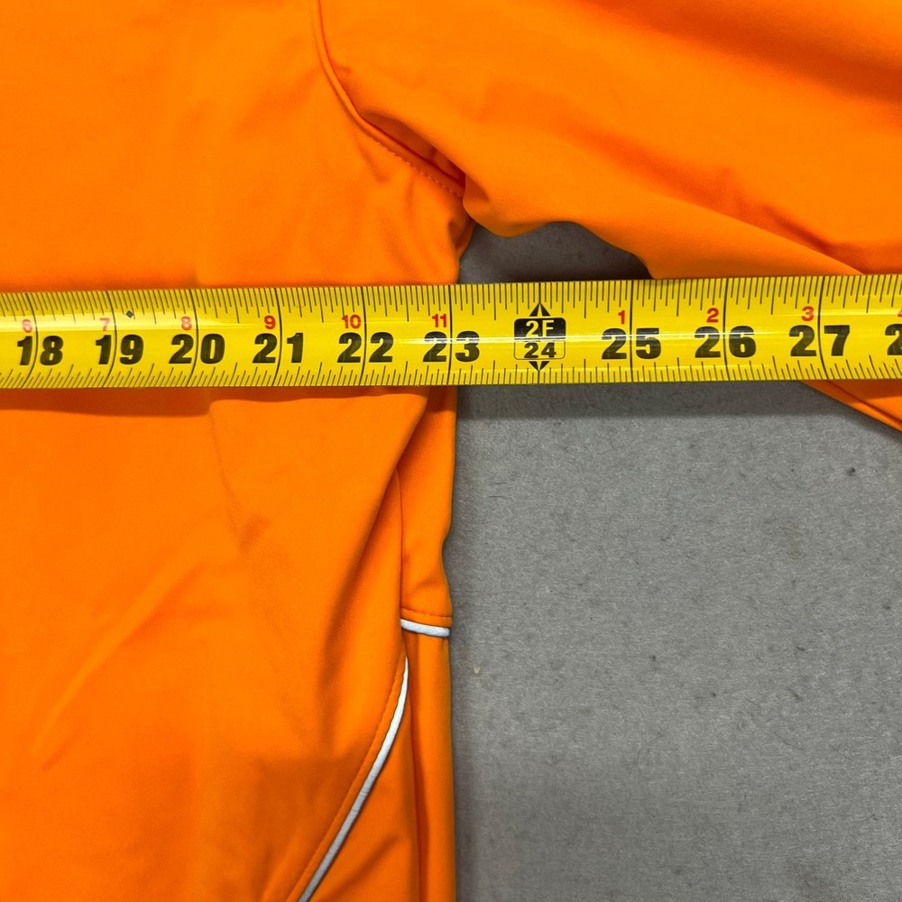 Clique Softshell Jacket Mens Large Orange Full Zip Reflective Piping NWT - Picture 6 of 8